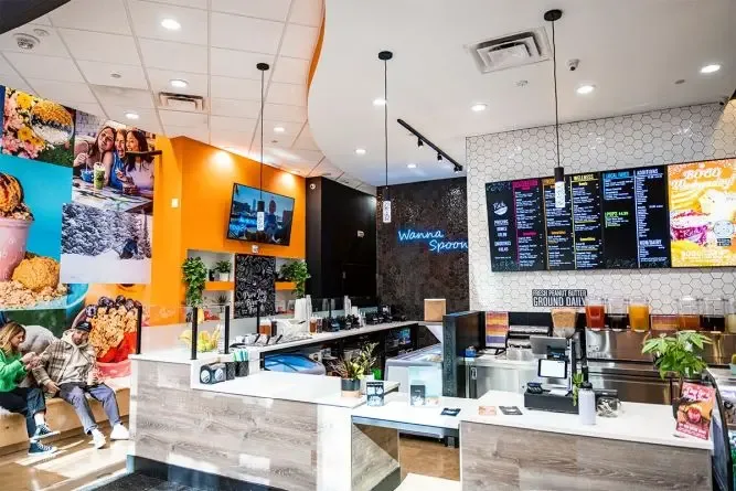 Rush Bowls Franchise Inside Store